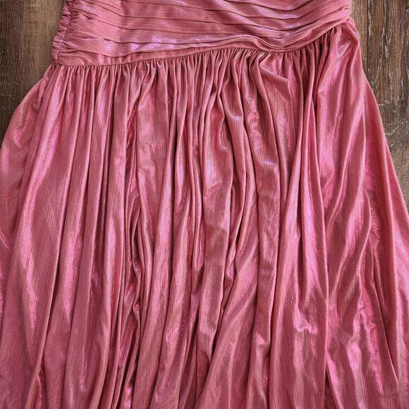 Retrofete Lia Dress Pink Purple Ombre Cut Out Strapless Maxi Size XS - Picture 3 of 10